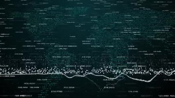 Finanzdaten und Diagramme, die Veränderungen an den Märkten zeigen — Stockvideo