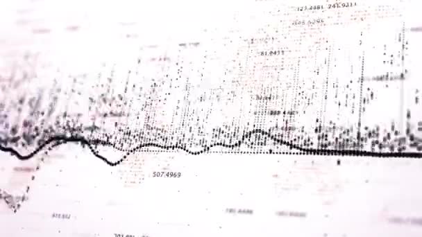 Chiffres et diagrammes financiers montrant l'évolution des marchés — Video