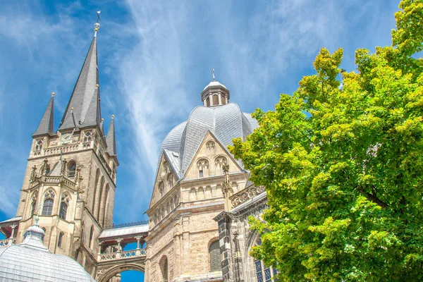 Aachener Dom Wczesną Jesienią Aachen Niemcy — Zdjęcie stockowe