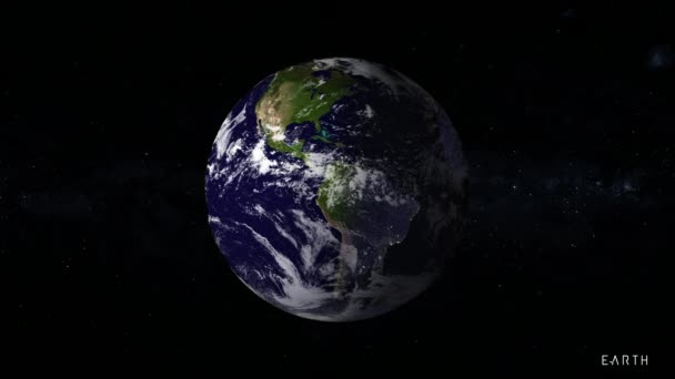 Erde ist der dritte Planet von der Sonne entfernt — Stockvideo