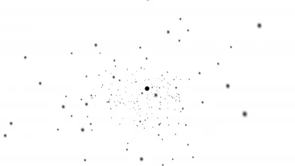 Абстрактная анимация сходящихся пучков в одну точку — стоковое видео