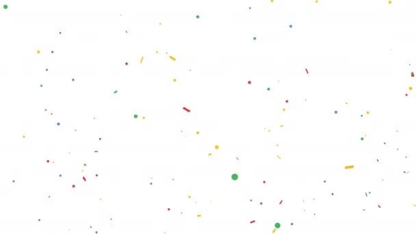 Explosion Confettis Vidéo Salutation Animation — Video