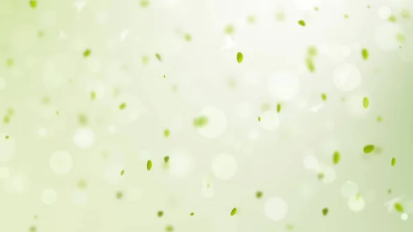 Fundo Primavera Ilustração Fundo Primavera Com Folhas Verdes Bokeh Pétalas — Fotografia de Stock