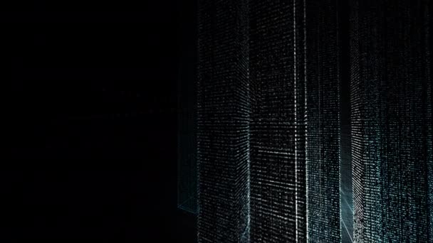 ville numérique mondiale, animation abstraite 