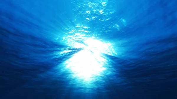 Luz bajo el agua — Foto de Stock