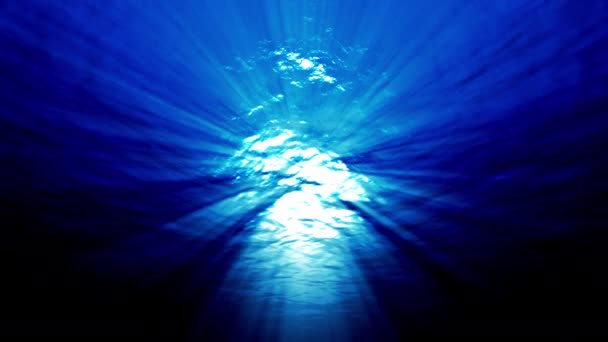 Licht unter Wasser — Stockvideo