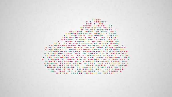 Konsept illüstrasyon mod sembollerin kümelerinden bulut — Stok fotoğraf