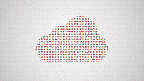Cloud computing concept illustration from sets of symbols of mod — Stock Photo, Image