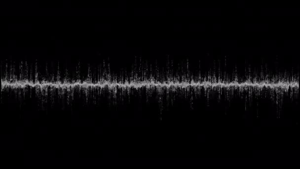 Visualizzazione dell'onda audio — Video Stock