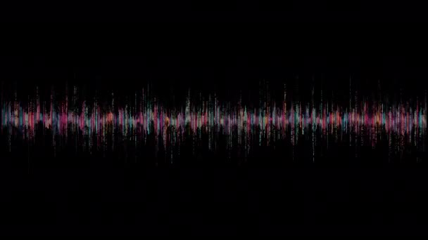 Visualizzazione dell'onda audio — Video Stock