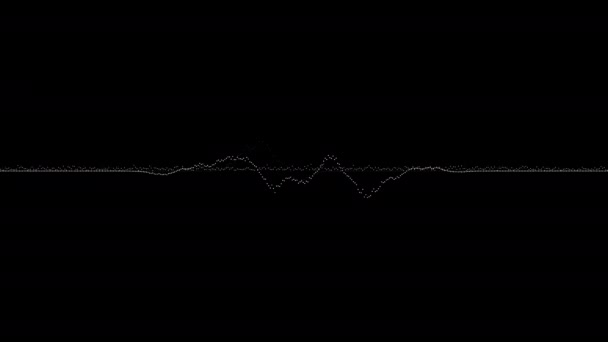 Visualization of audio wave — Stock Video
