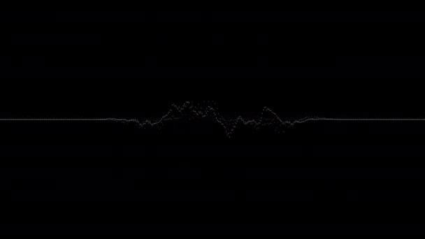 Visualización de la onda de audio — Vídeo de stock