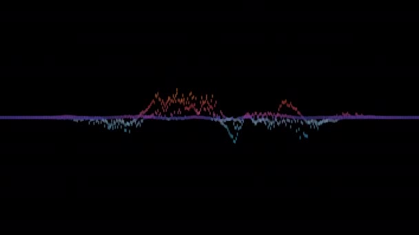 Визуализация звуковой волны — стоковое видео