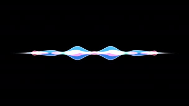 Visualization of audio wave — Stock Video