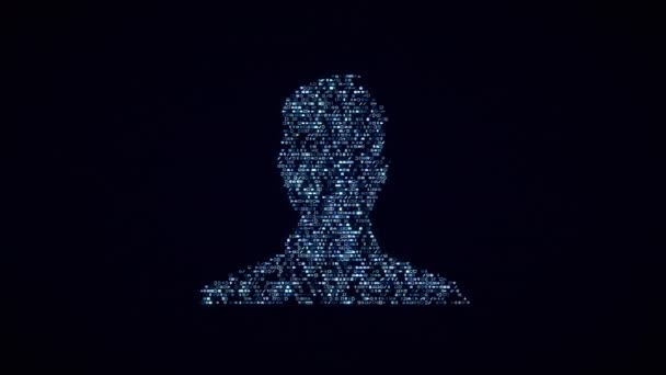 Sosyal ağ kavramı animasyon sembolleri kümelerinden — Stok video