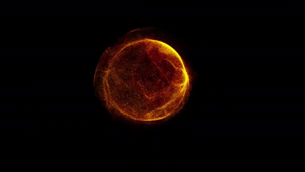Explosion avec particules dans la sphère 