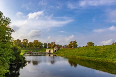Kastellet yıldız şeklinde 17. yüzyıl kalesi Kopenhag