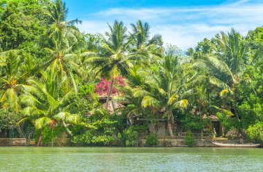 Koggala gölü kıyısındaki küçük yerleşimler 