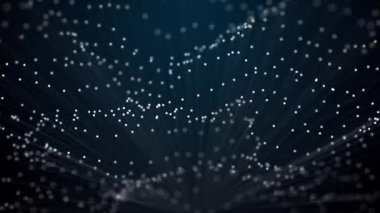 Parlayan uçları olan çizgilerin animasyon taşıması ile soyut arka plan