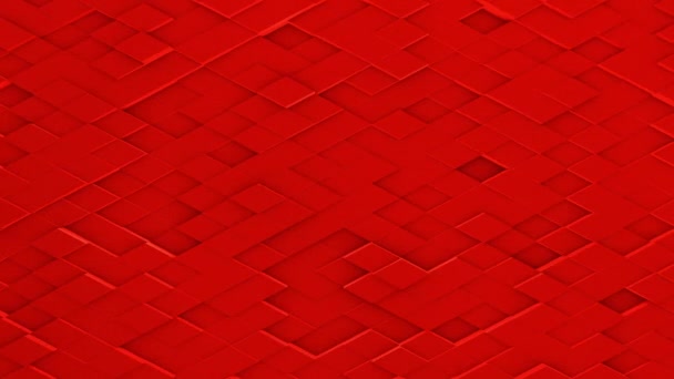 Superficie geométrica poligonal abstracta ondulación aleatoria — Vídeos de Stock