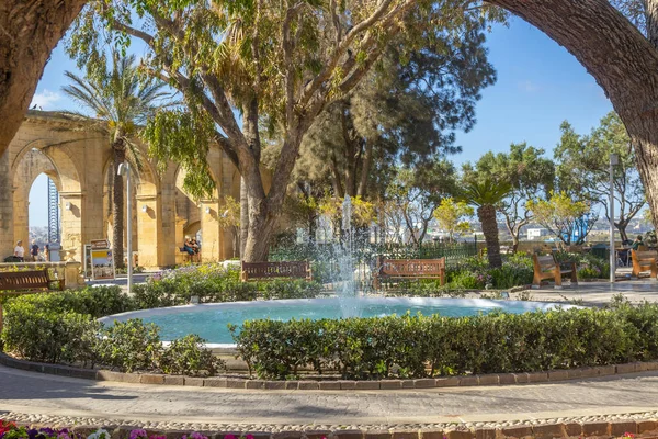 Upper Barrakka Gardens, Valletta, Malta — Stock Photo, Image