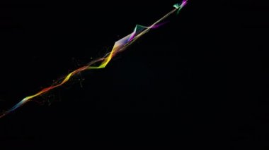 geometrik elemanları ile bir iz bırakarak yıldız ışığı