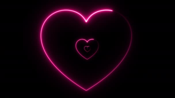 Видеопоздравительная открытка на День Святого Валентина — стоковое видео
