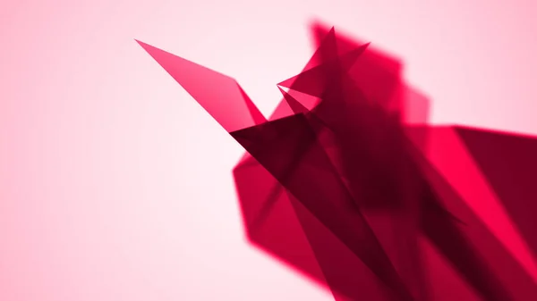Driehoek Abstractie Rode Geometrische Driehoek Met Chaospositie Abstracte Illustratie — Stockfoto