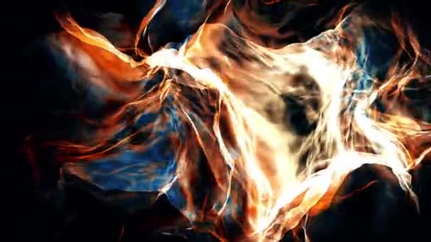 彩色火焰提取的3D加成功率背景、 4K渲染 — 图库视频影像