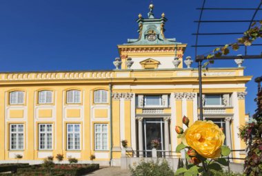 Güzel Varşova Wilanow Sarayı. Polonya'nın başkenti.