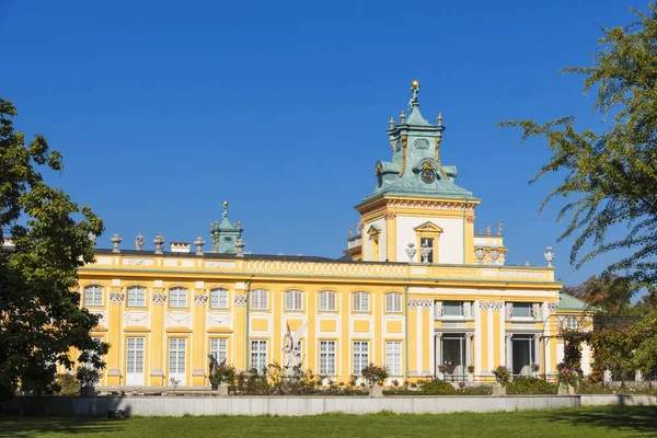 Belo Palácio Wilanow Varsóvia Capital Polónia — Fotografia de Stock