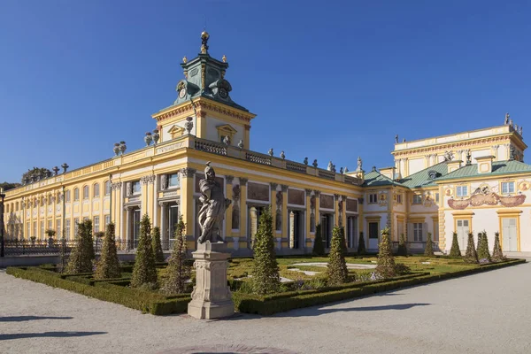 Hermoso Palacio Wilanow Varsovia Capital Polonia — Foto de Stock