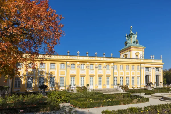 Όμορφο Παλάτι Βαρσοβία Βαρσοβία Πρωτεύουσα Της Πολωνίας — Φωτογραφία Αρχείου
