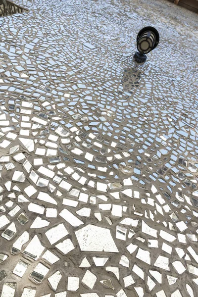 Ville Polonaise Lodz Rue Intéressante Avec Des Bâtiments Miroirs — Photo