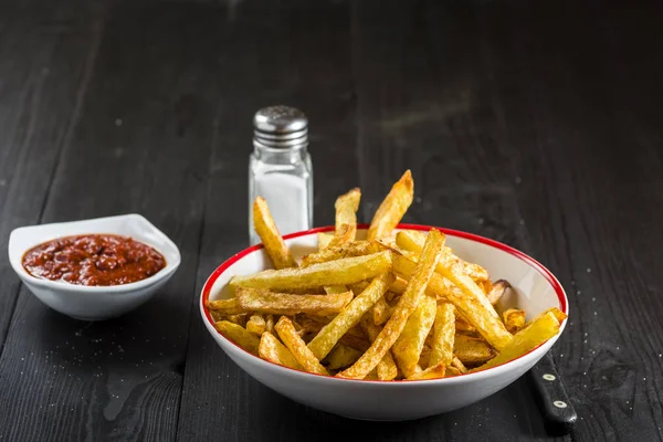 Papas Fritas Caseras Una Comida Sencilla —  Fotos de Stock