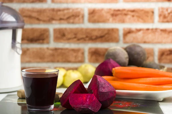 Preparation Juice Red Beets — Stock Photo, Image