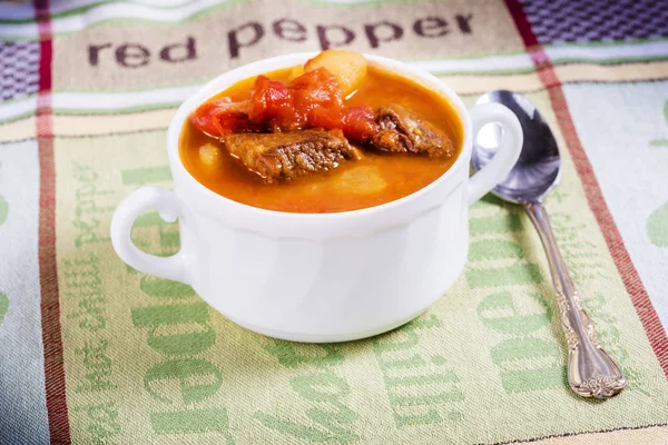 Goulash Soep Perfect Voor Koude Dagen — Stockfoto