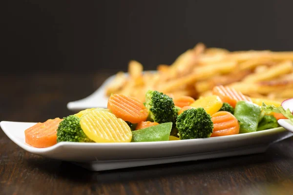 Vegetable Mix Carrot Broccoli Beans Excellent Addition Meats — Stock Photo, Image