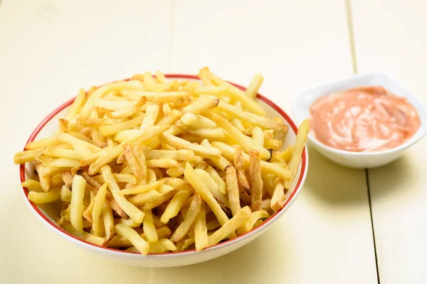 a big bowl of chips - unhealthy but tasty food