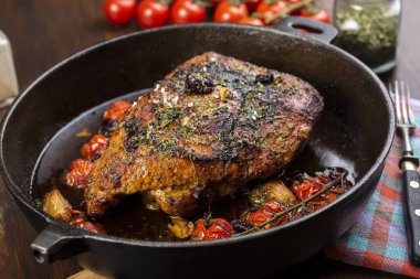 otlar pişmiş ev yapımı jambon