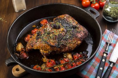 otlar pişmiş ev yapımı jambon