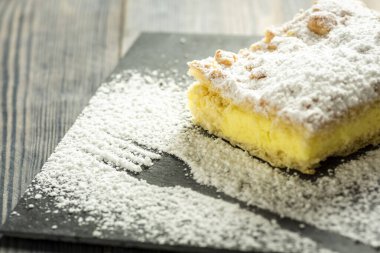 pudra şekerli puding serpiştirilmiş kek.