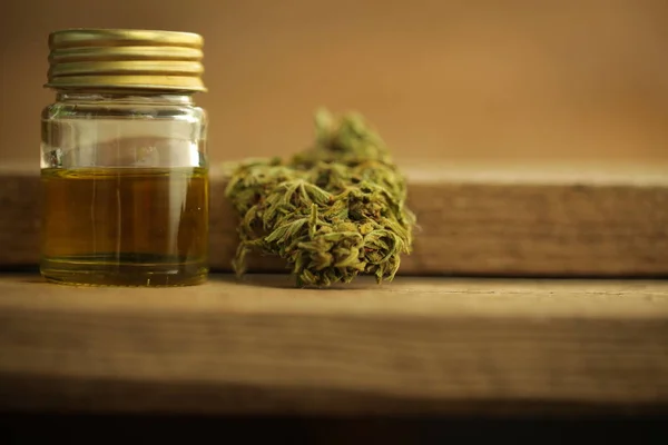 Aceite Cannabis Cbd Cáñamo — Foto de Stock