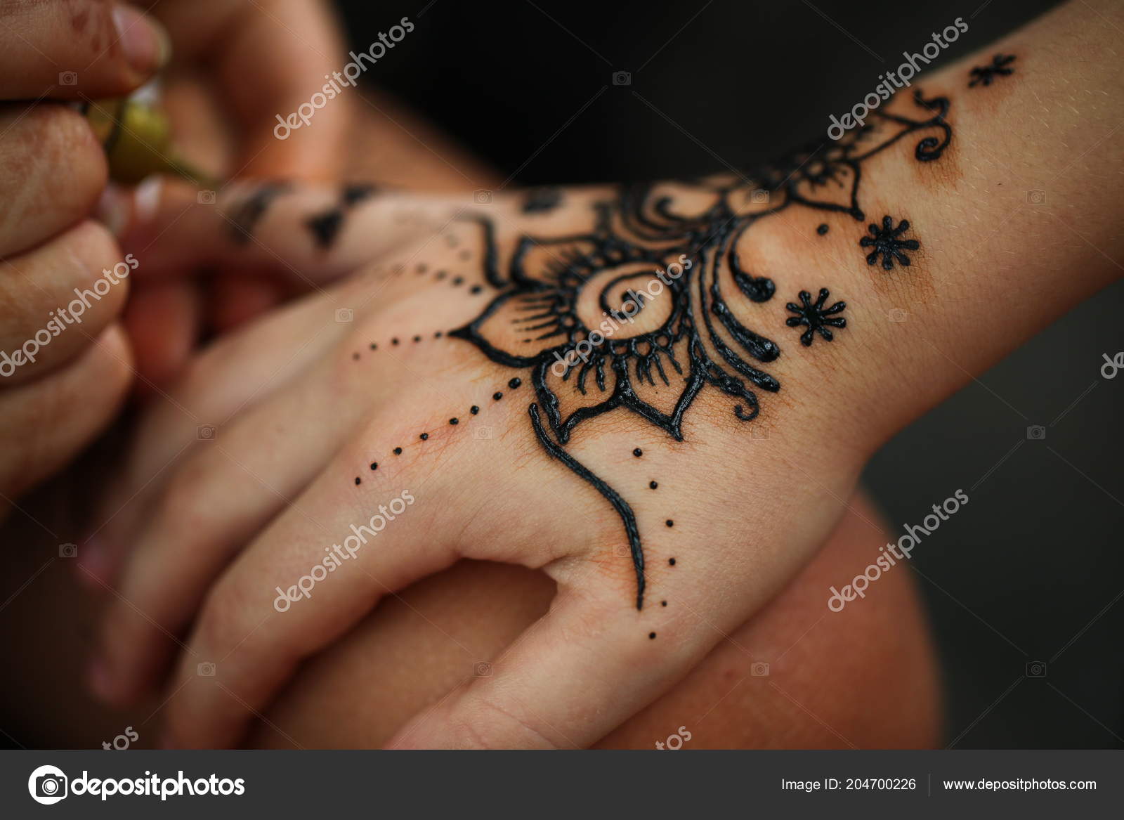 Henné Mehendi Main Dessin Photographie Omstudio 204700226