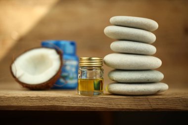 Hindistan cevizi yağı masaj çakıl mum