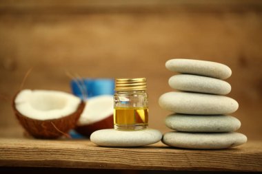 Hindistan cevizi yağı masaj çakıl mum