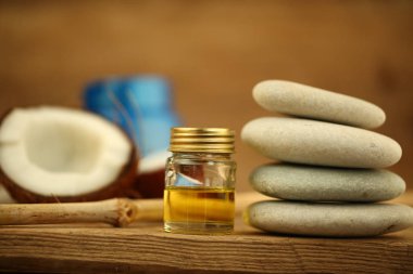 Hindistan cevizi yağı masaj çakıl mum