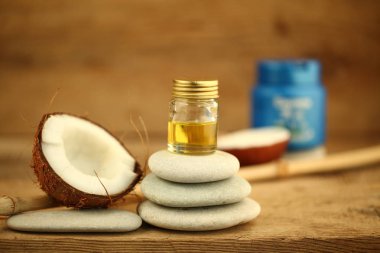 Hindistan cevizi yağı masaj çakıl mum