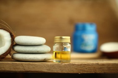 Hindistan cevizi yağı masaj çakıl mum