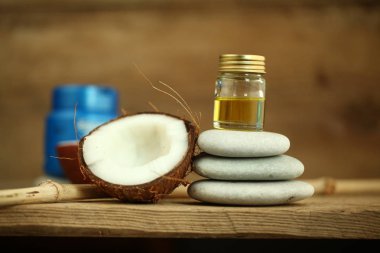 Hindistan cevizi yağı masaj çakıl mum